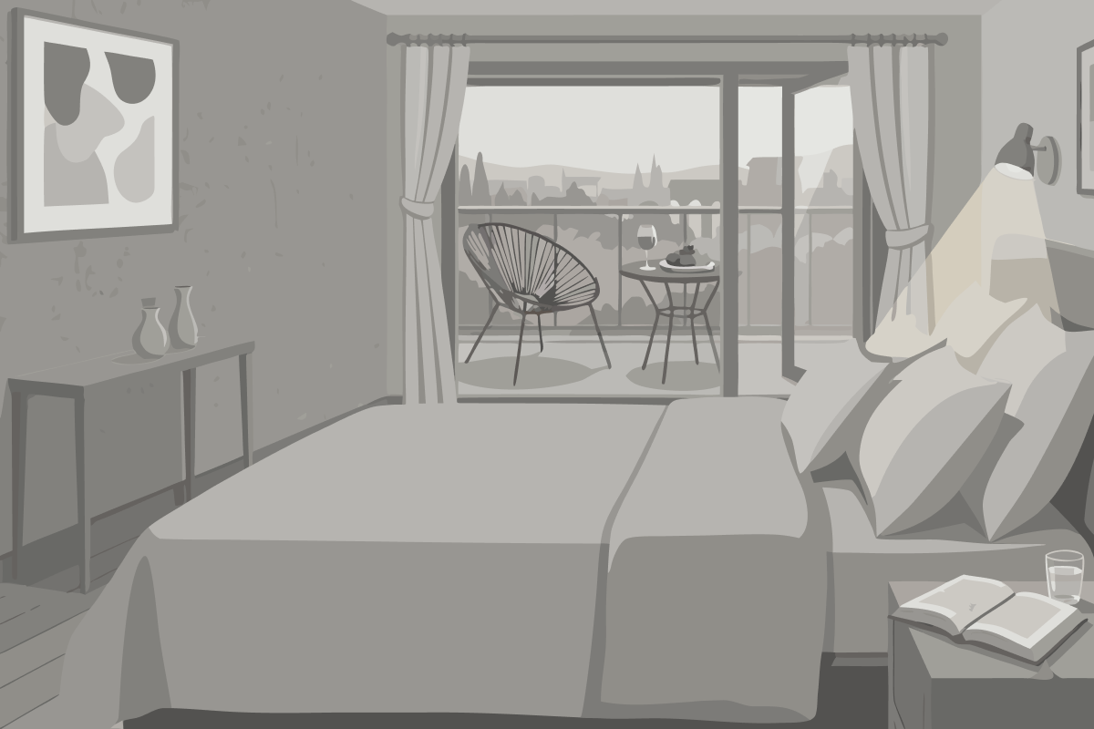 Suite Familiar en la planta superior con vistas al mar